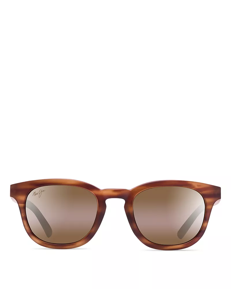 Maui Jim Koko Head Polarized Mirrored Round Sunglasses, 48mm