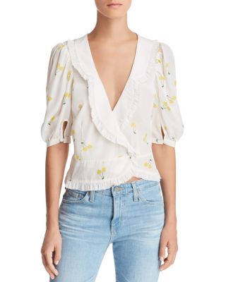 For Love Lemons Ashland Wrap Top Bloomingdale's