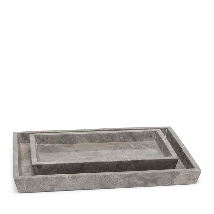 Pigeon & Poodle Veneto Nested Tray In Grey