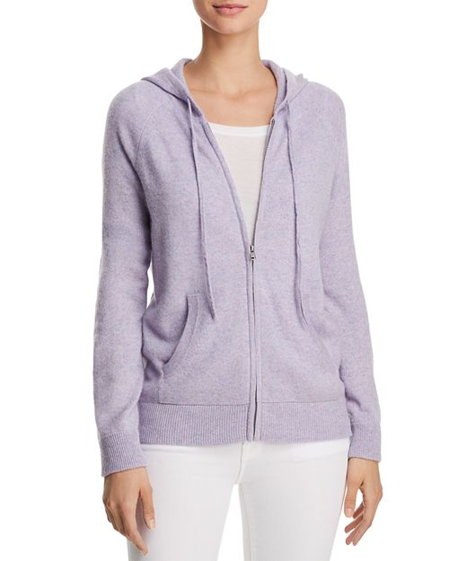 AQUA - Zip-Front Cashmere Hoodie - 100% Exclusive