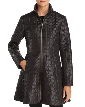 kate spade new york A-Line Bow-Quilted Coat | Bloomingdale's