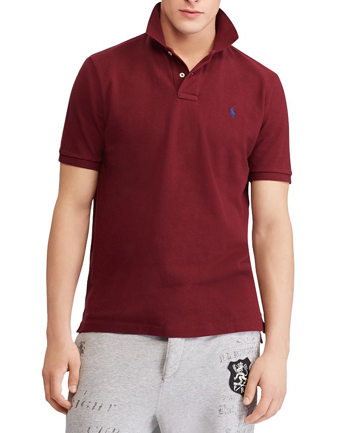 Polo Ralph Lauren Polo Classic Fit Mesh Polo Shirt In Burgundy