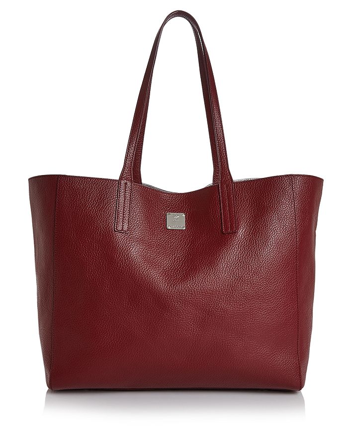 Mcm wandel large leather shopper outlet