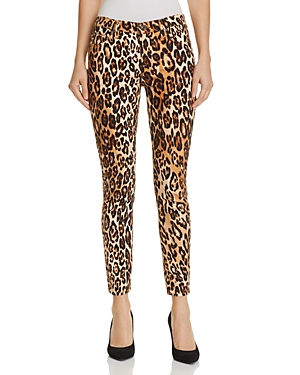 7 For All Mankind Ankle Skinny Jeans in Chestnut Cheetah thumbnail