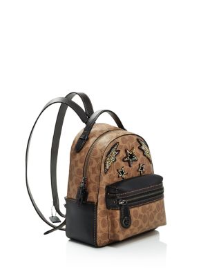 COACH Rainbow Stud & Crystal Embellished Signature Coated Canvas Campus  Backpack 23 - Exclusive | Bloomingdale's Handbags
