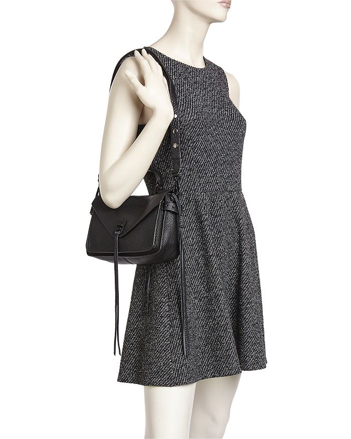 REBECCA MINKOFF SMALL DARREN LEATHER MESSENGER BAG