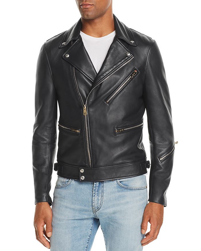 Paul Smith Leather Biker Jacket | Bloomingdale's