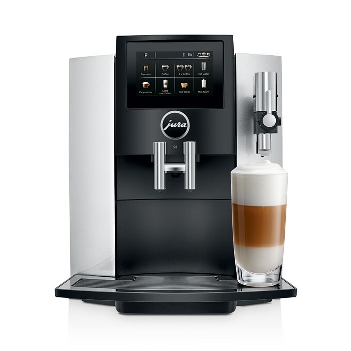 Jura S8 Super Automatic Espresso Machine In Silver