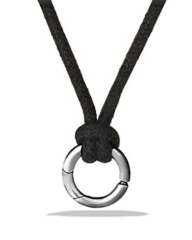 David Yurman - Circle Amulet Necklace Holder on Cord