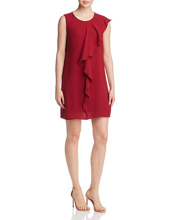 adrianna papell cascading ruffle gown