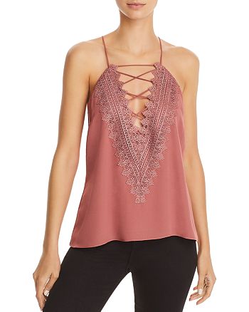 WAYF Posie Lace-Up Camisole | Bloomingdale's