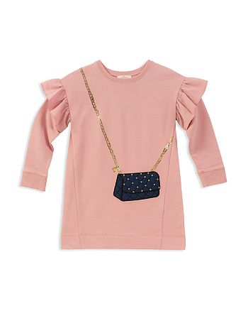 kate spade new york Girls' French Terry Quilted-Handbag Sweater Dress -  Little Kid | Bloomingdale's