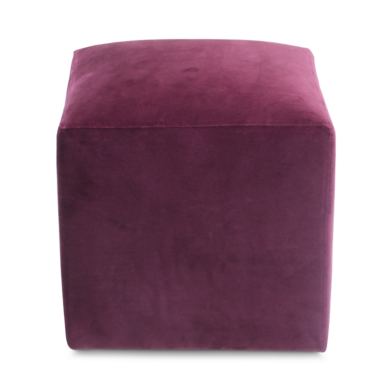BLOOMINGDALE'S ARTISAN COLLECTION JAX VELVET CUBE OTTOMAN 13CC0122278