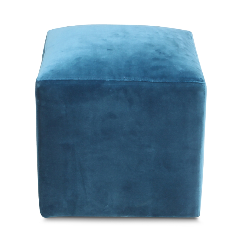 BLOOMINGDALE'S ARTISAN COLLECTION JAX VELVET CUBE OTTOMAN 13CC0122279