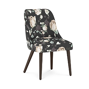 Sparrow & Wren Anita Rounded Back Dining Chair - 100% Exclusive In Champagne Roses Black