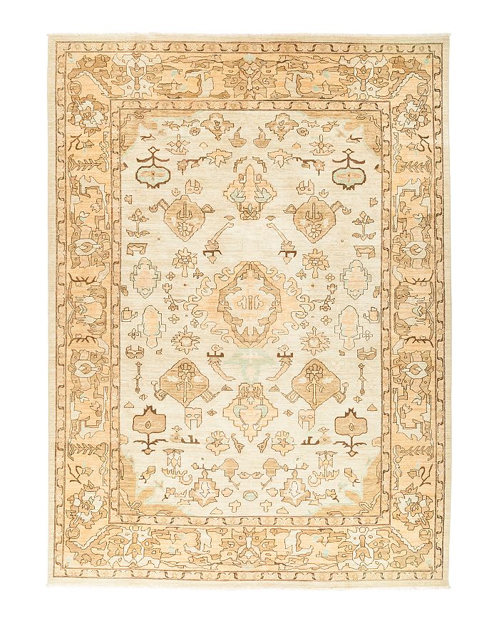 Bloomingdale's Solo Rugs Oushak 13 Hand-knotted Area Rug, 10' X 13' 8 In Green