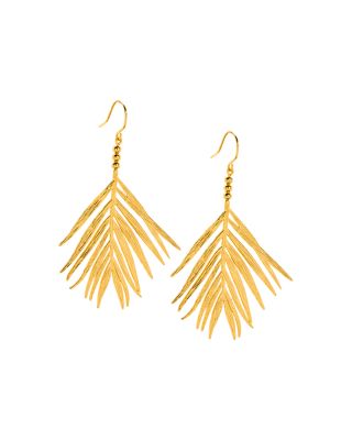 gorjana leaf earrings