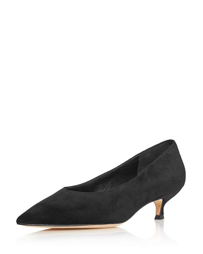 kate spade new york Women s Dale Pointed Toe Suede Kitten Heel