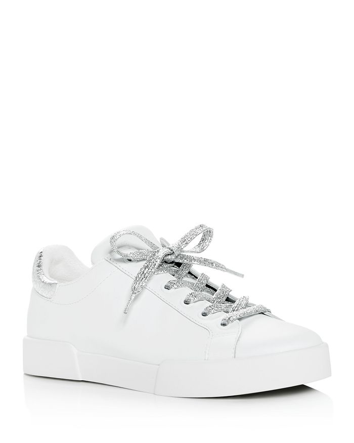 Kenneth Cole Women's Tyler Leather Lace Up Sneakers | Bloomingdale's