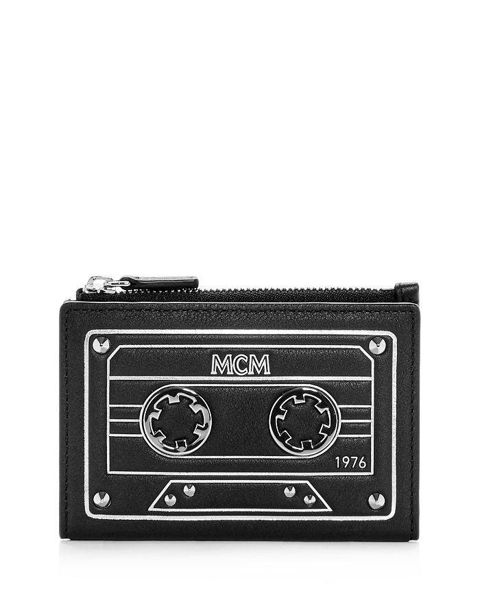 MCM Cassette Small Leather Bi Fold Card Case Bloomingdale s