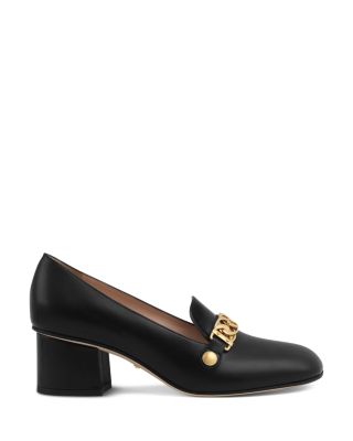 gucci heeled loafers