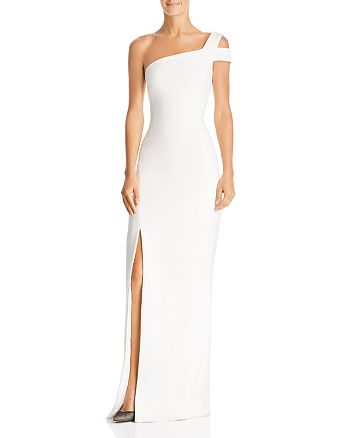 likely one shoulder gown