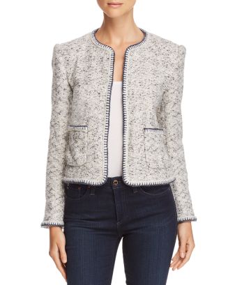 Rebecca Taylor Speckled-Tweed Jacket | Bloomingdale's