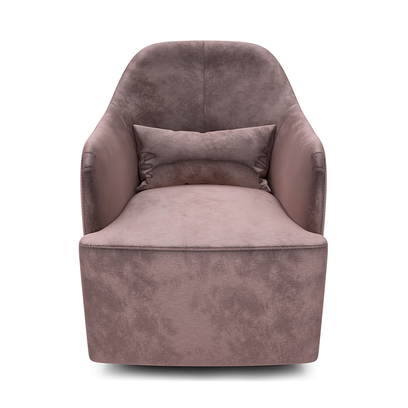 Huppe Adelaide Rocker In Velluto Mauve