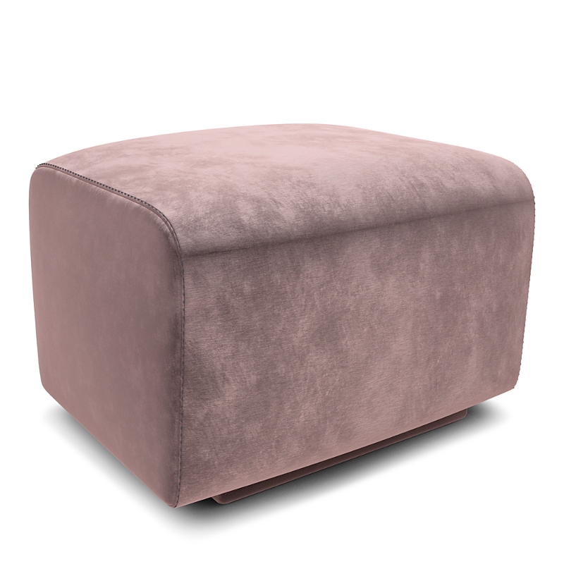 Huppe Adelaide Ottoman In Velluto Mauve