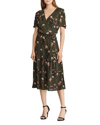 Ralph Lauren Floral Crepe Dress | Bloomingdale's