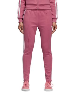 adidas sst track pants burgundy