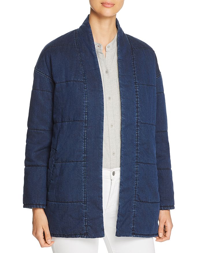 Eileen fisher quilted denim jacket outlet