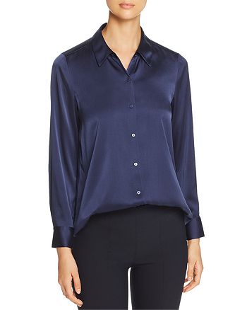 Eileen Fisher Classic Stretch-Silk Shirt | Bloomingdale's