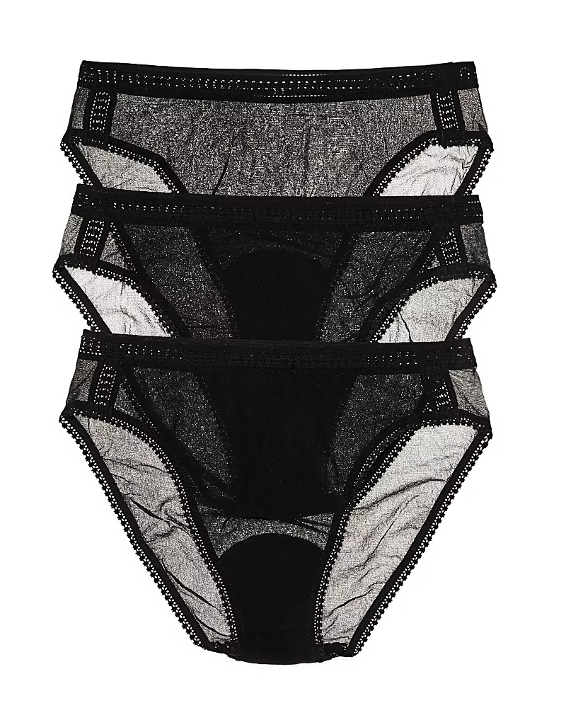 On Gossamer Gossamer Mesh Hip High-Cut Briefs, Set of 3
