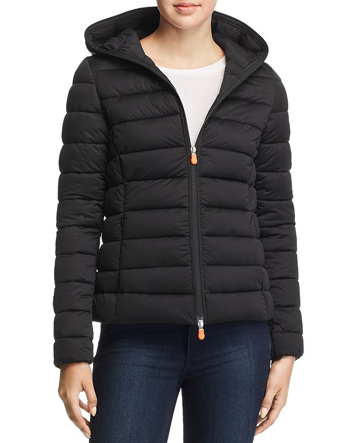 SAVE THE DUCK HOODED SHORT PUFFER COAT,S3666W-SOLD7