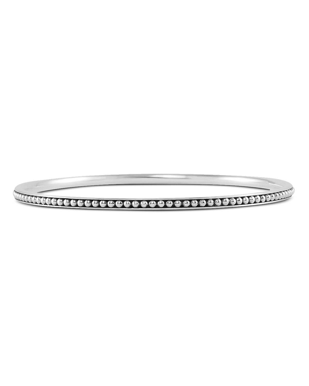 Lagos Sterling Silver Caviar Bangle Bracelet