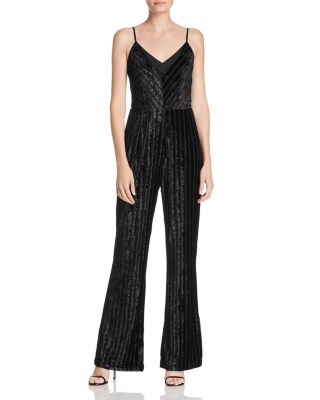 adelyn rae velvet jumpsuit