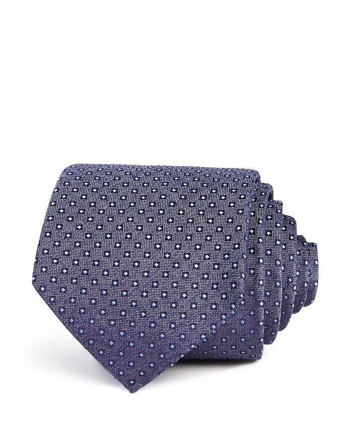 Emporio Armani Seasonal Dot Silk Classic Tie - 100% Exclusive In Gray