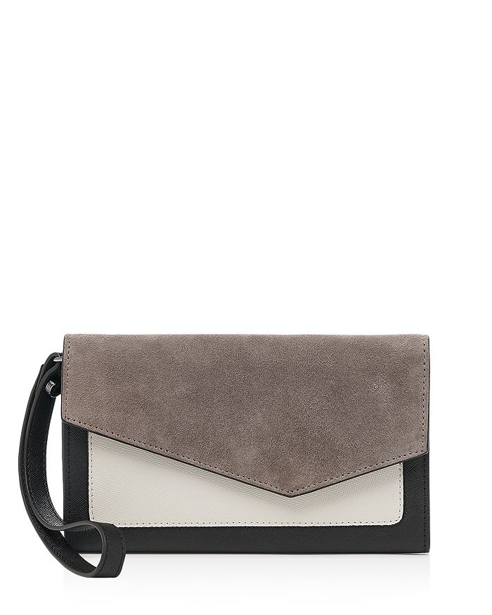 Botkier Cobble Hill Suede & Leather Wallet | Bloomingdale's