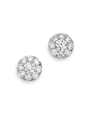 Bloomingdale's Diamond Circle Small Stud Earrings in 14K White Gold, 1.0 ct. t.w. - 100% Exclusive