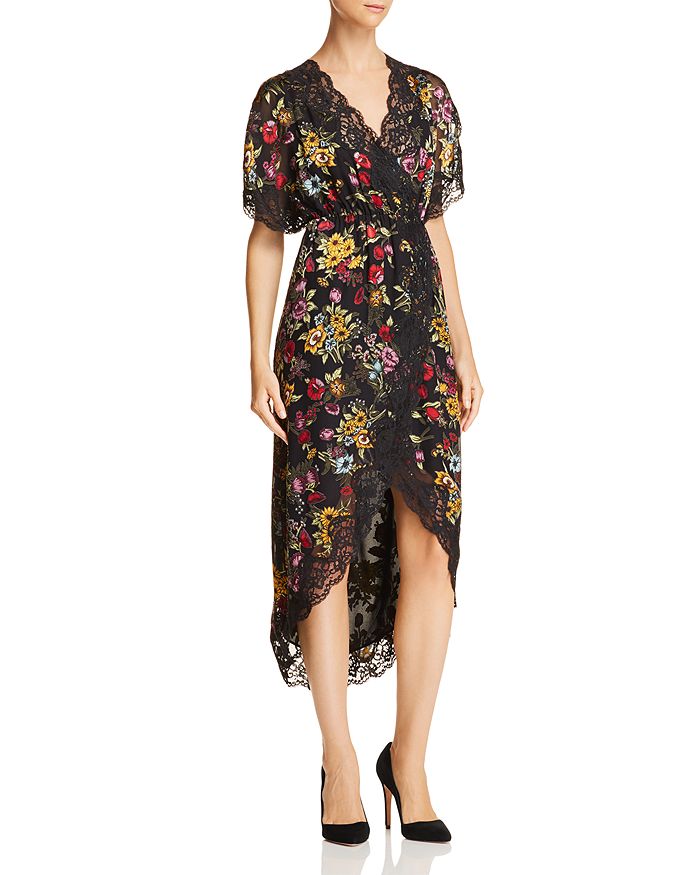 Alice and Olivia Alice Olivia Adele Floral Wrap Dress Bloomingdale s