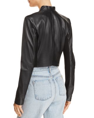 美品 Alice＋Olivia レザージャケット Ｓ Alice + Olivia x Keith Haring 2019 Leather Jacket Black