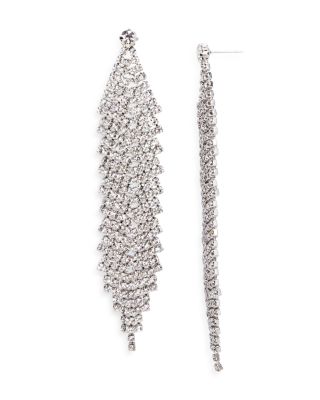AQUA - Pav&eacute; Chandelier Earrings - Exclusive
