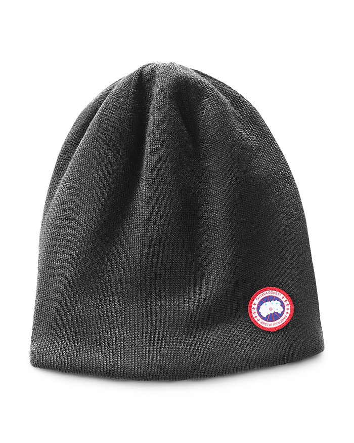 Shop Canada Goose Knit Beanie In Iron Gray