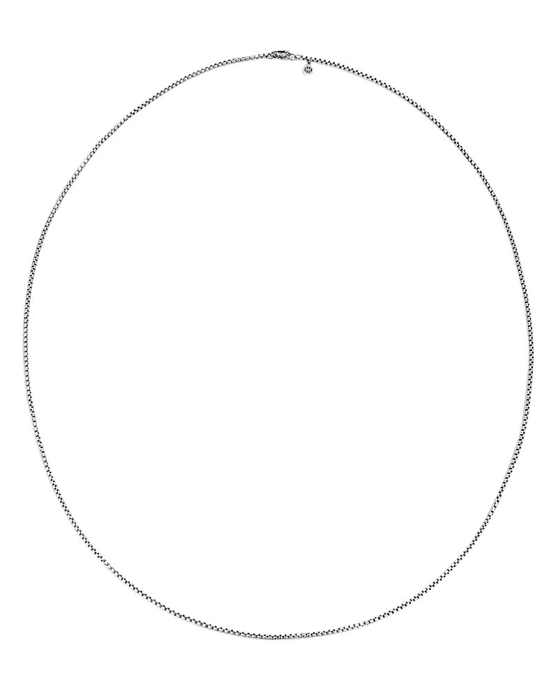 John Hardy Sterling Silver Classic Chain Box Chain Necklace, 22
