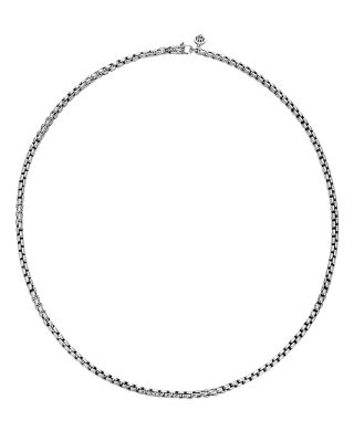 John Hardy Sterling Silver Classic Chain Woven Box Chain Necklace, 26