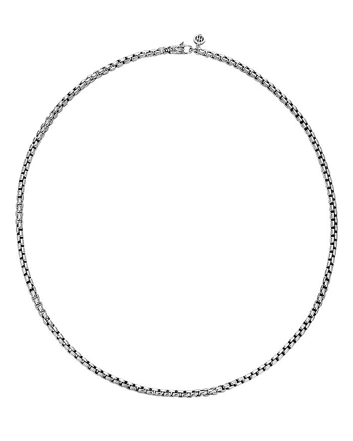 John Hardy Sterling Silver Classic Chain Woven Box Chain Necklace, 26