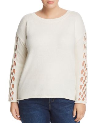 VINCE CAMUTO Plus Open Braided Sleeve 