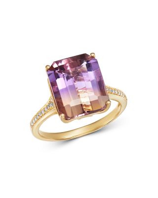 Bloomingdale's Fine Collection - Ametrine & Diamond Ring in 14K Yellow Gold - Exclusive