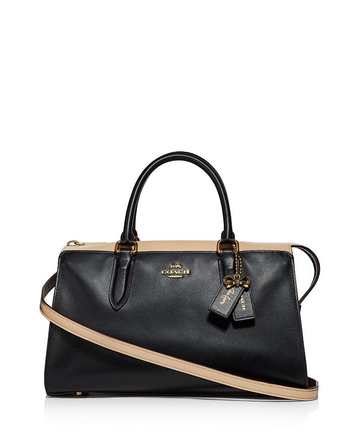 COACH x Selena Gomez Bond Color Block Leather Satchel Bloomingdale s